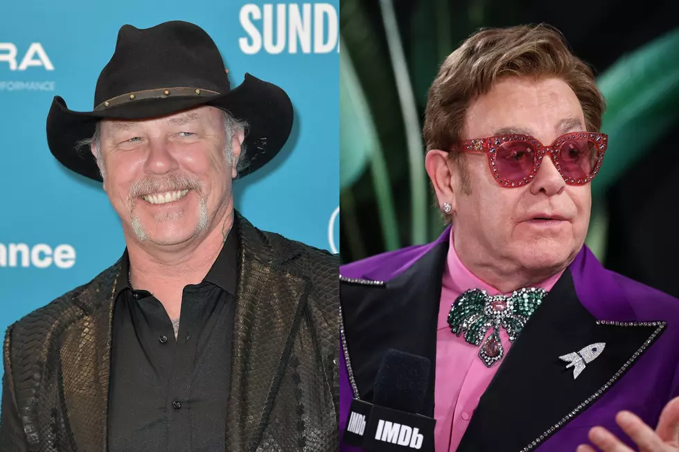 Watch: James Hetfield Brought to Tears Over Elton John Praise